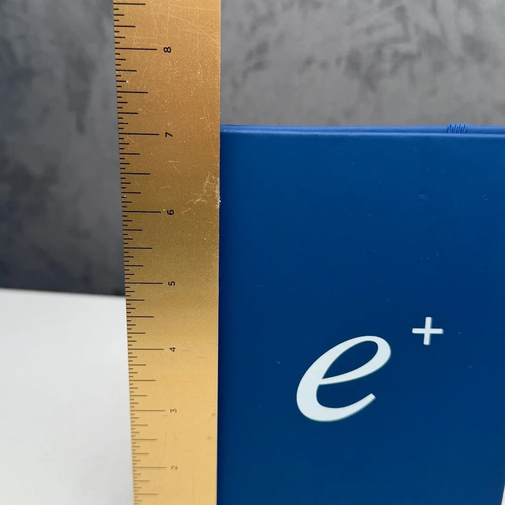 Unbranded Notebook Unisex OS Blue e+ Logo Lined Labeled Elastic Closure Bookmark